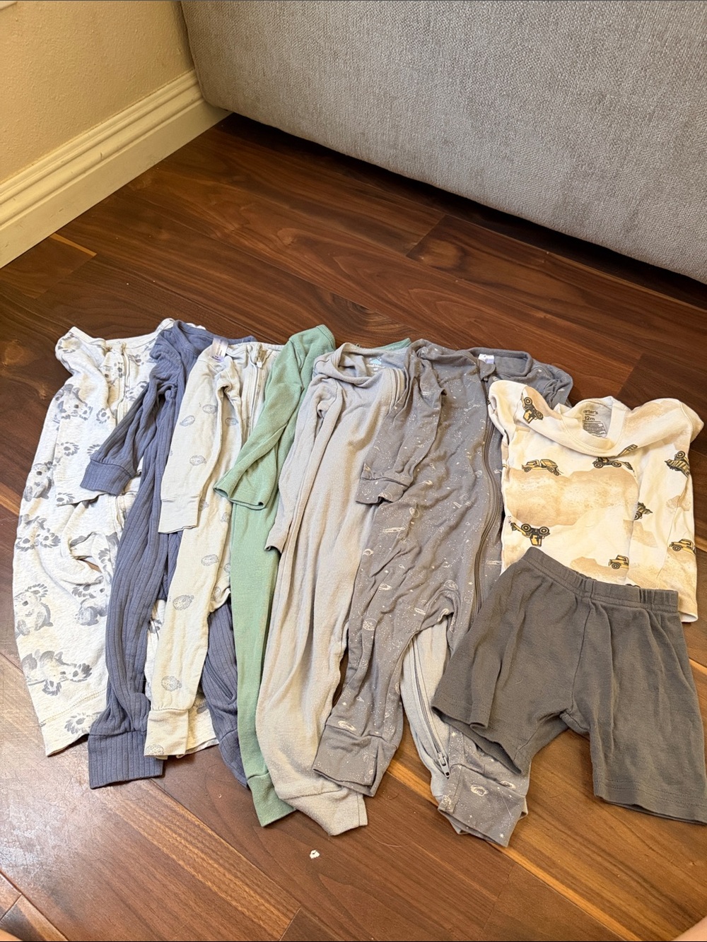 Baby boys Mixed pajamas bundle lot zip up 2 piece